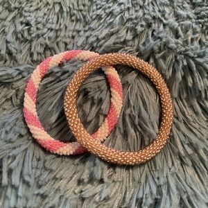 Saksha Handbeaded Bracelets from Nepal Set of 2